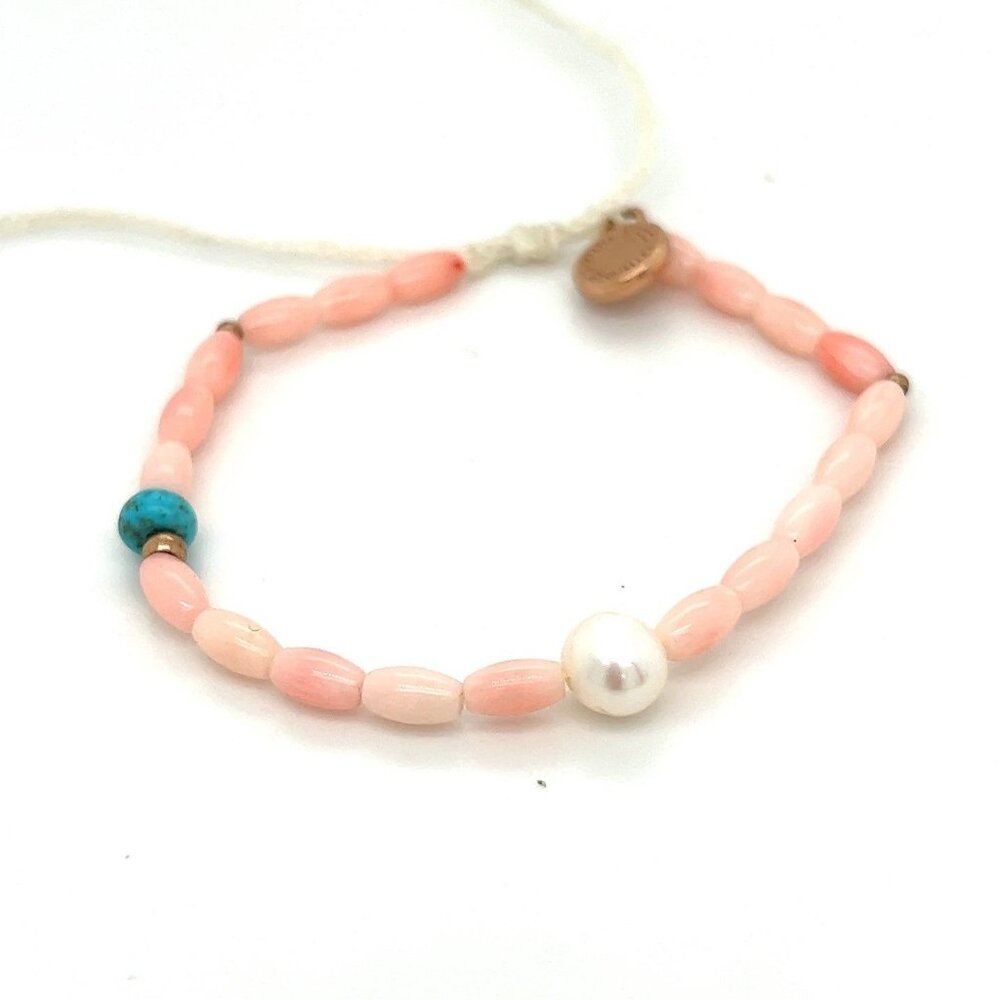 Pura‎ Vida Pink Beaded Bracelet